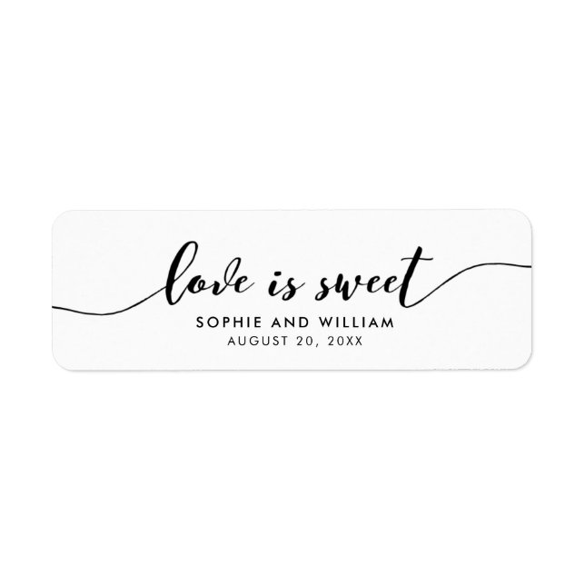 Relax Script-Liebe ist Sweet Gastgeschenk Hochzeit (Vorne)