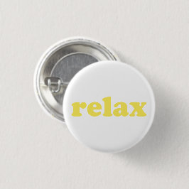 Relax, sonnige gelbe/weiße runde Taste Button