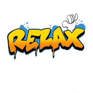 Relax Street Art Graffiti - Main Shaka détendue