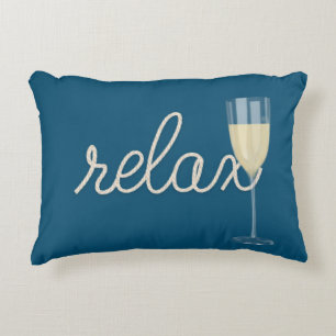 RELAX Text Nautical Tauwerk Dekokissen