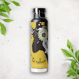 Relax - Yellow Funky Funny Giraffe Trinkflasche