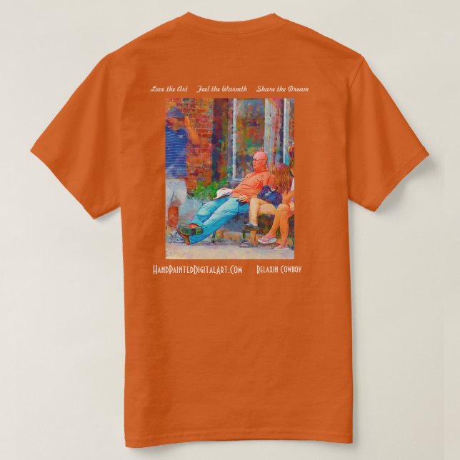 Relaxin Cowboy T-Shirt (Design Rückseite)