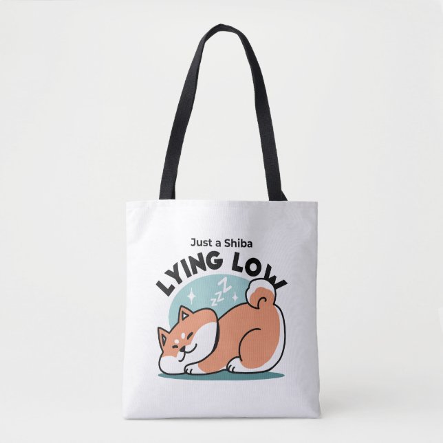 Relaxte Shiba Inu Art: Nur eine Shiba, die niedrig Tasche (Vorderseite)