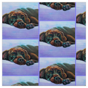 Relaxter Schokolade Labrador Retriever Dog Fabric Stoff