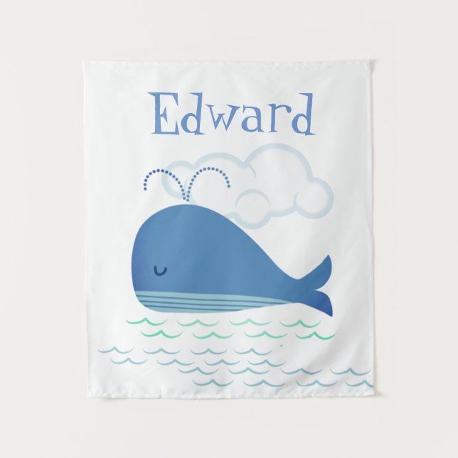 Relaxter Wal Wandteppich (Vorderseite)