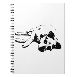 Relaxtes Terrier Mix Lying Pose Notebook Notizblock