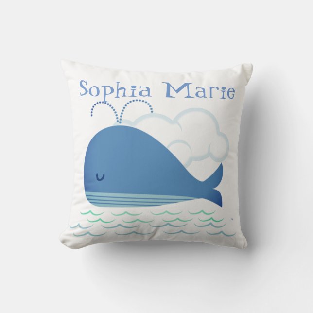 Relaxtes Whale-Kissen Kissen (Vorderseite)
