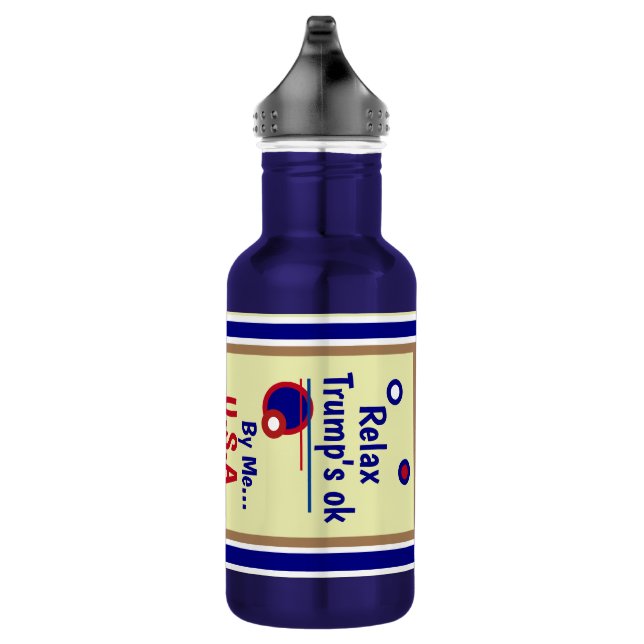 RelaxTrumps Ok von mir Edelstahlflasche (Rechts)