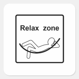 Relaxzone Quadratischer Aufkleber