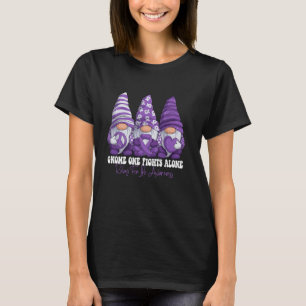 Relay For Life Bewusstseinsmonat Lila Band Gnomi T-Shirt