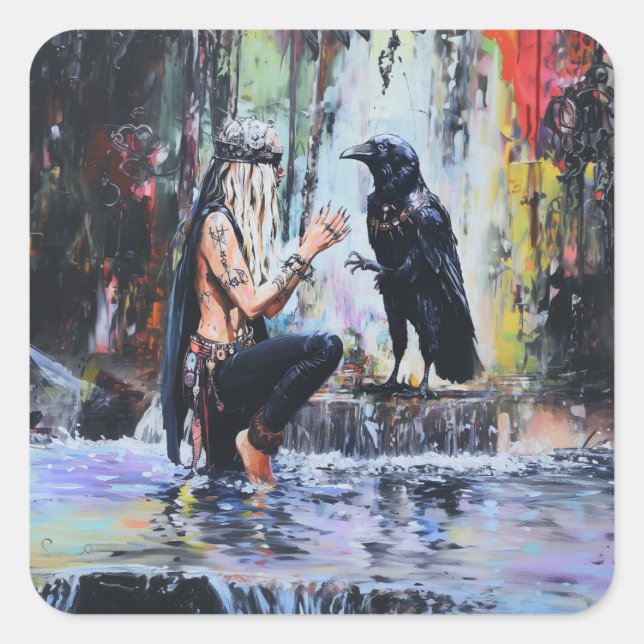 Relay Quadratischer Aufkleber (Vorderseite)
