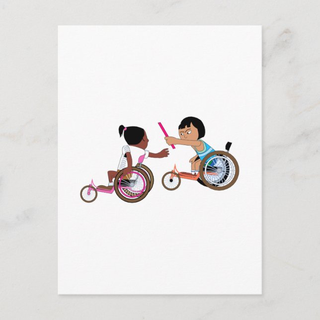 Relay Race Postkarte (Vorderseite)