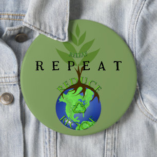 Releaf verringern Gerecycelt Button