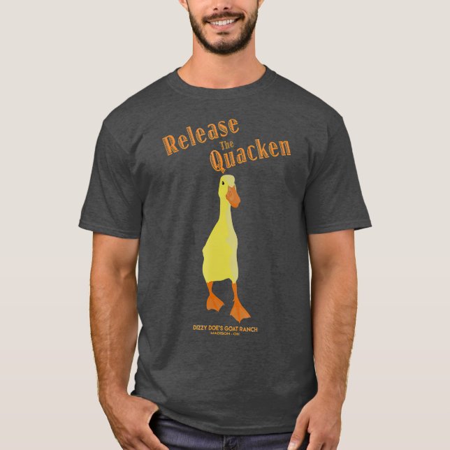Release der Quacken Duck Runner Duck T-Shirt (Vorderseite)