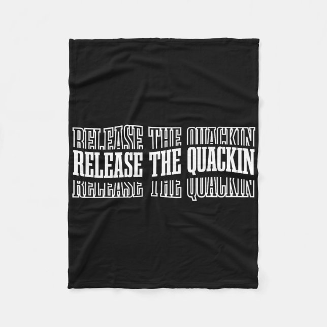 Release der Quackin-Gym-Bodybuilding — 1 Fleecedecke (Vorderseite)