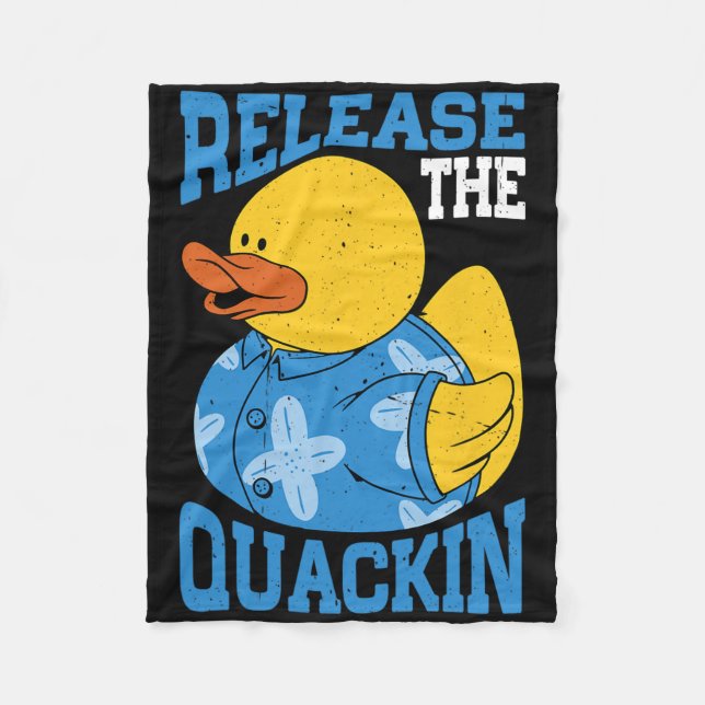 Release der Quackin-Gym-Bodybuilding - Fleecedecke (Vorderseite)