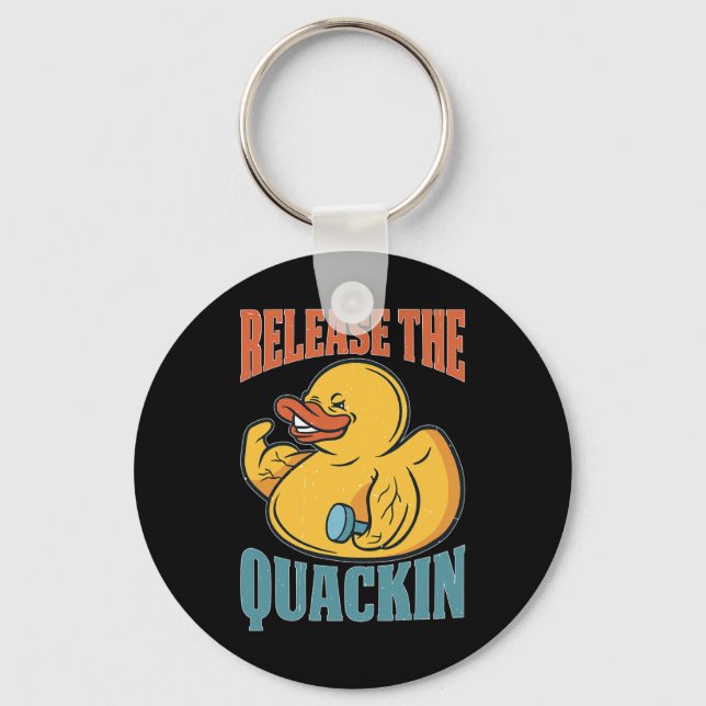 Release der Quackin Gym-Bodybuilding Schlüsselanhänger (Vorderseite)
