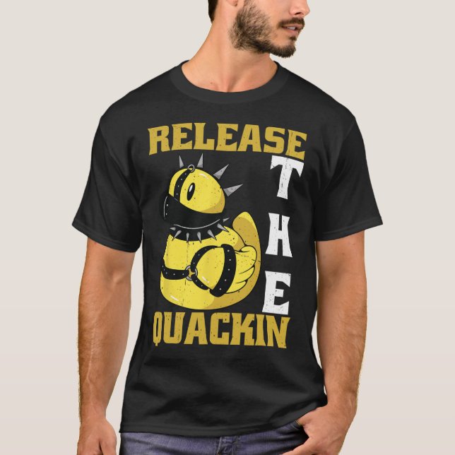 Release der Quackin Gym Bodybuilding — T-Shirt (Vorderseite)
