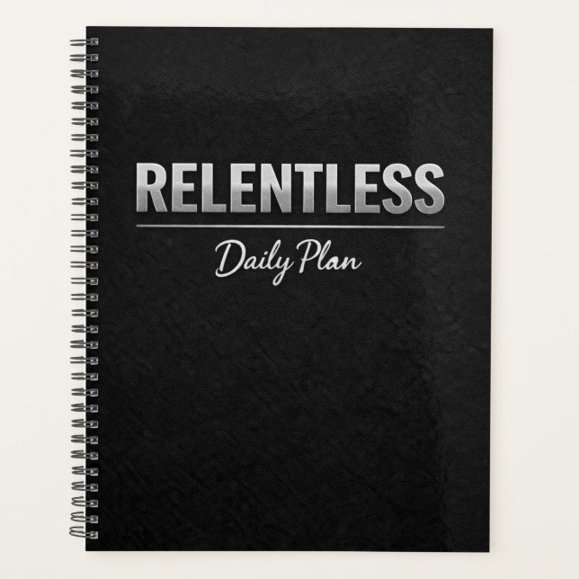 Relentless Daily Plan Planner Planer (Vorderseite)