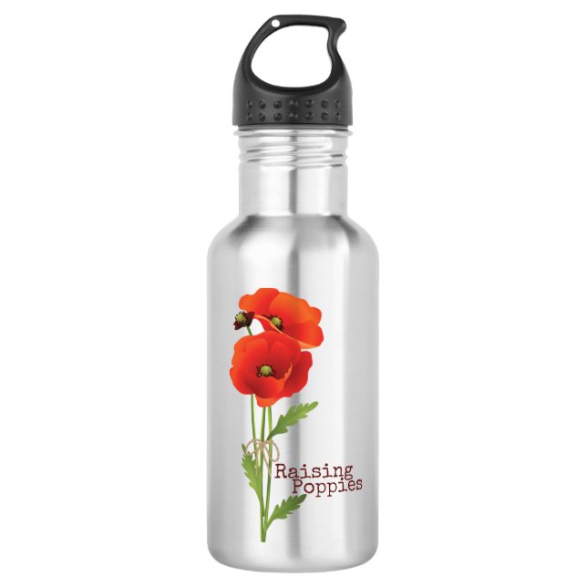 Relèvement de la bouteille d'eau de pavots (Devant)
