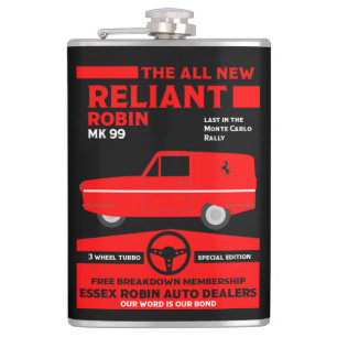 Reliant Robin Car Flachmann