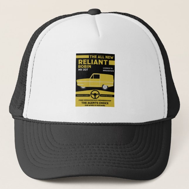 Reliant Robin Car Truckerkappe (Vorderseite)