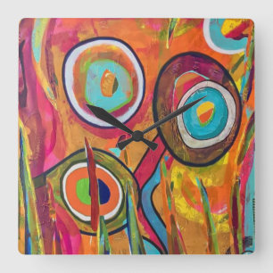 Relics Wall Clock Quadratische Wanduhr