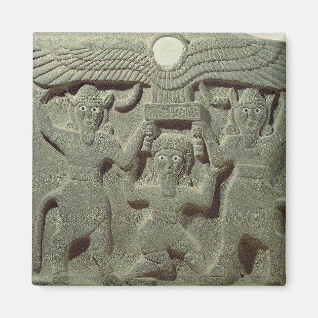 Relief, die Gilgamesh zwischen zwei Magnet (Vorne)