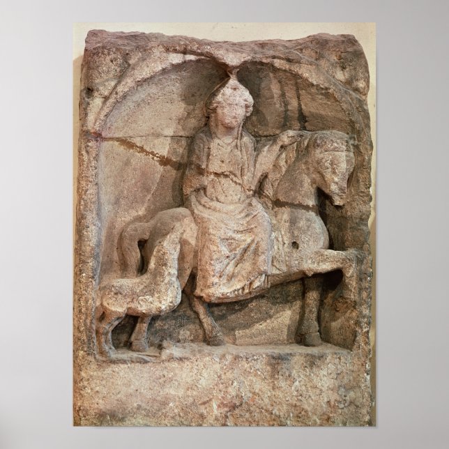Relief für Epona, gaulische Göttin Poster (Vorne)