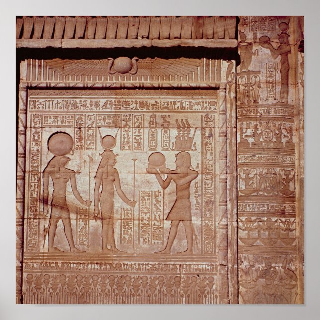 Relief mit einem Pharao Poster (Vorne)