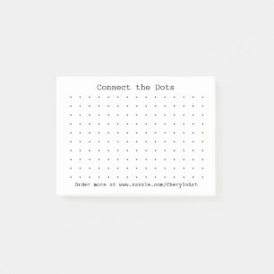 Reliez le jeu de points sur des notes de post-it