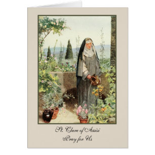 Religieux catholique Nun Saint Clare d'Assise