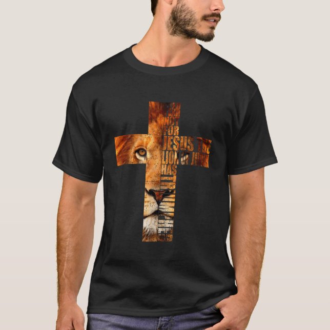 Religieux Chrétienne TShirt Jésus le Lion de Juda (Devant)