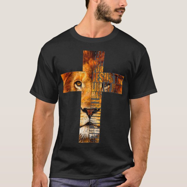 Religieux Chrétienne TShirt Jésus le Lion de Juda (Devant)