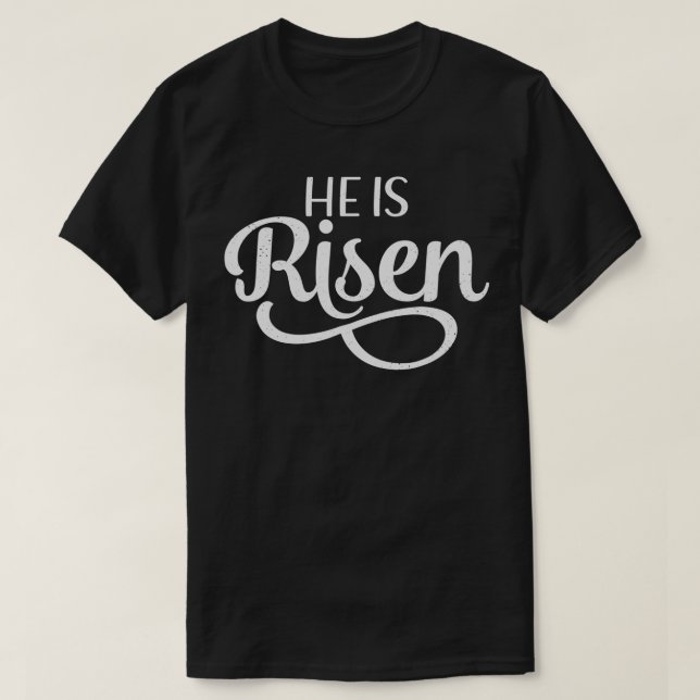 Religieux Il est ressuscité t-shirt Jésus dimanche (Design devant)