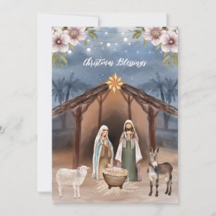 Religieux Jésus Nativité Cartes de Noël chrétienne