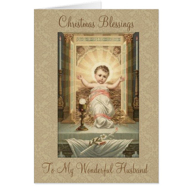 Religieux Noël Bienheureux Mari Bébé Jésus (Devant)