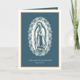 Religieux Vierge Marie Guadalupe Carte de fête esp