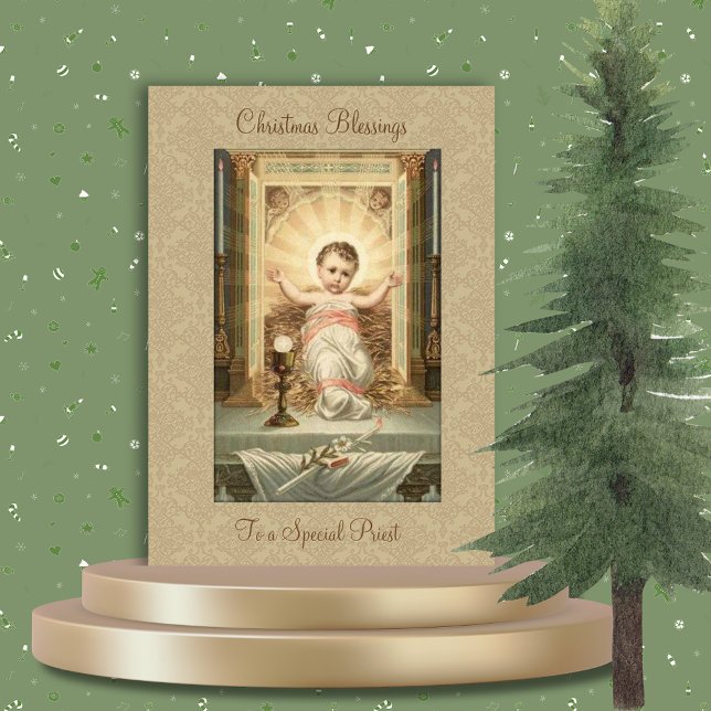 Religieux Vintage bébé Jésus prêtre catholique (Créateur téléchargé)