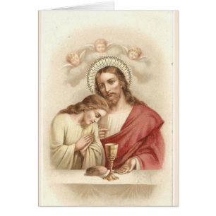 Religieux vintage Saint Jean Apôtre et Jésus