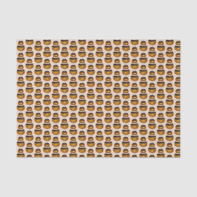 Religiieuse French Choux Konditorei Cream Puff Des Seidenpapier (Vorderseite)