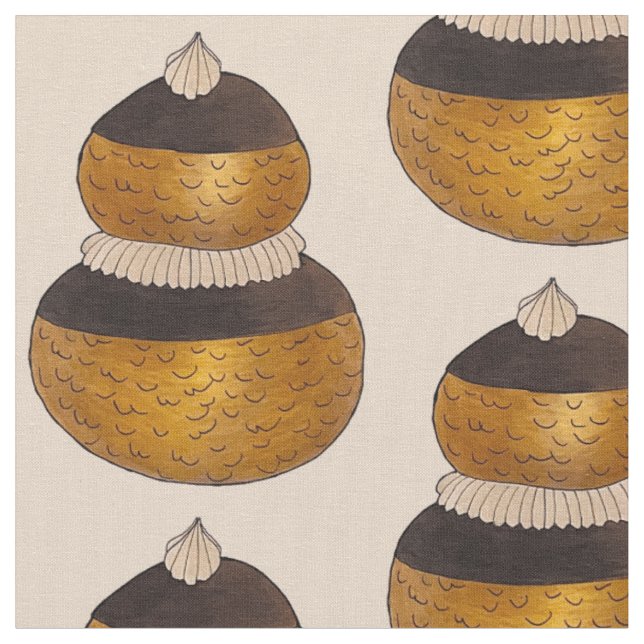 Religiieuse French Choux Konditorei Cream Puff Des Stoff (Nahaufnahme)