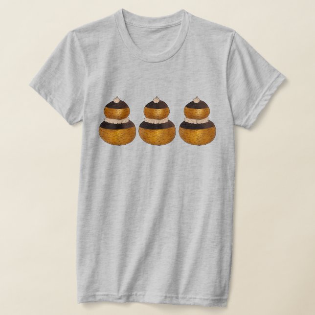 Religiieuse French Choux Konditorei Cream Puff Des T-Shirt (Ablage )