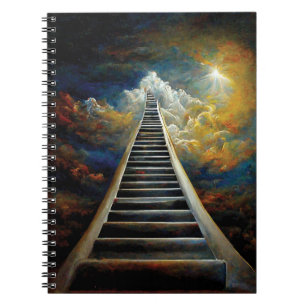 Religion and Afterlife Painting Stairway To Heaven Notizblock