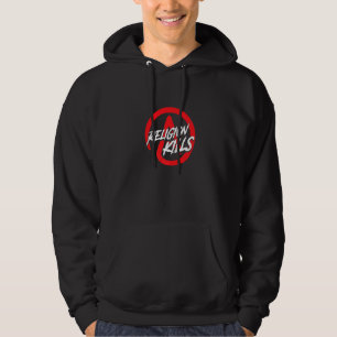 Religion Atheist Symbol Atheismus Agnostische Free Hoodie