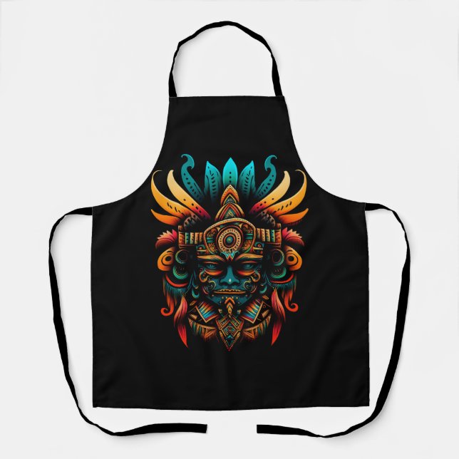 Religion Aztec God Tlaloc Mayan Mythology Deity Me Schürze (Vorderseite)