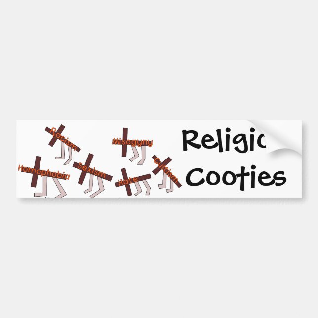 Religion Cooties Autoaufkleber (Vorne)