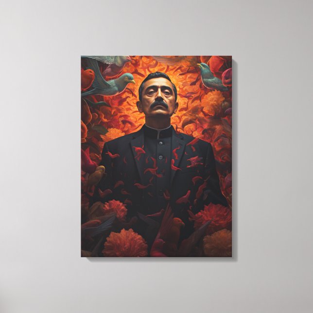 Religion Gift Mexiko Jesus Malverde Leinwanddruck (Vorderseite)