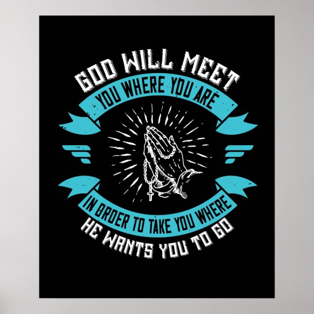 Religion - Gott ist in uns am meisten verherrlicht Poster (Vorne)