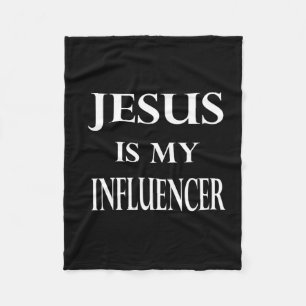 Religion - Jesus ist mein Einfluss Fleecedecke